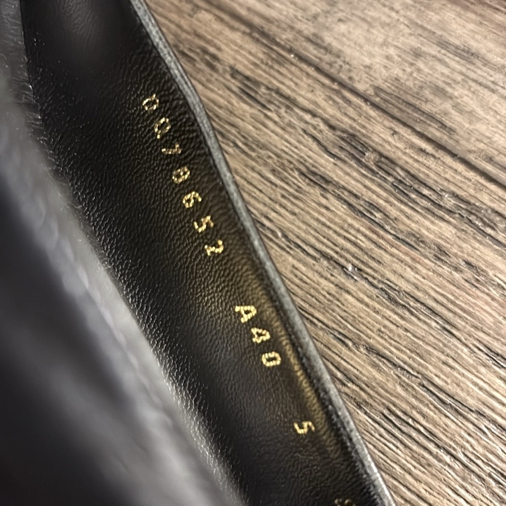 ❌SOLD❌ [Salvatore Ferragamo] Authenticated Leather Kitten Heel Pumps Women’s 5.0 - Picture 8 of 11